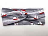 Sailboats Twist Headband