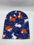 Winter Fox and Bunny Beanie