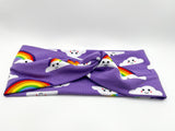 Rainbow Clouds Twist Headband