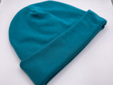 Teal Rib Knit Beanie