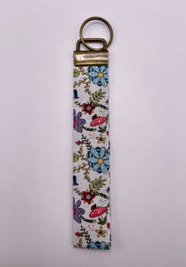 Mushroom Floral Wristlet