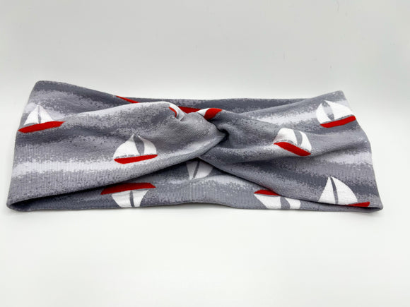 Sailboats Twist Headband