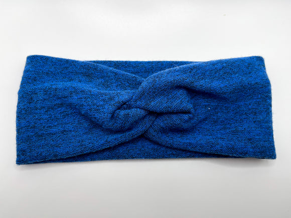 Royal Blue Heathered Twist Headband