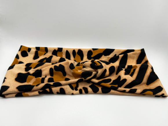 Leopard Print Twist Headband