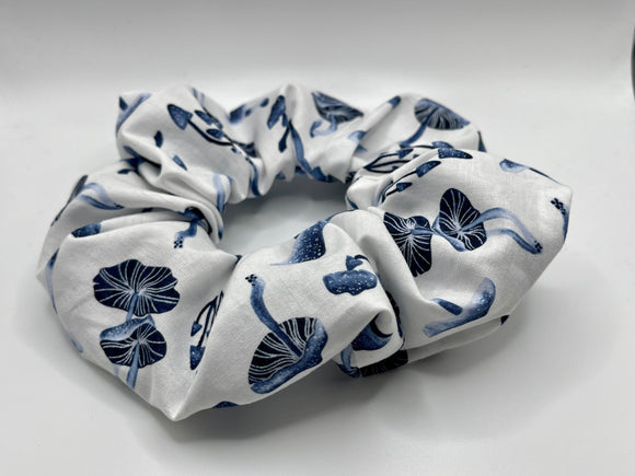 X-LARGE Blue Mushroom Scrunchies