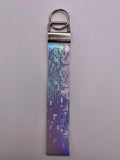 Blue Holographic Wristlet