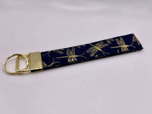 Gold Dragonfly Wristlet