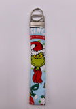 Grinch Blue Wristlet