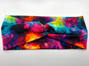 Neon Galaxy Twist Headband