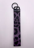 Dark Purple Cheetah Wristleta