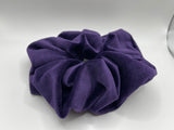 X-LARGE Purple Deluxe Velvet Scrunchies