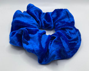 X-LARGE Blue Velvet Scrunchie