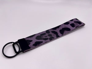 Dark Purple Cheetah Wristleta