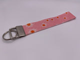 Pink Flowers Wristlet