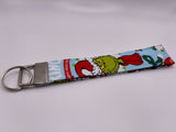 Grinch Blue Wristlet