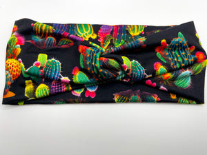 Neon Cactus Twist Headband