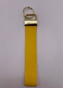 Textured Yellow Wristlet