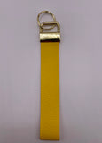 Textured Yellow Wristlet