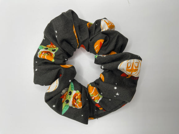 Pumpkin Baby Yoda Scrunchies