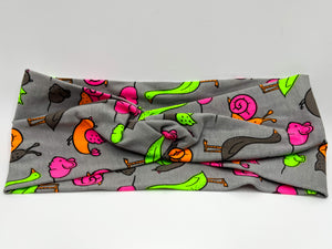 Neon Snails Twist Headband