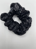 Black “Snake” Velvet Scrunchies