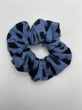 Blue and Black Paint Strokes Scrunchies