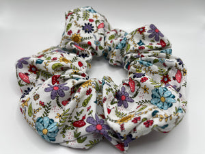 X-LARGE Mushroom Floral Scrunchies