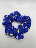 Blue Abstract Scrunchies