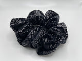 Black “Snake” Velvet Scrunchies