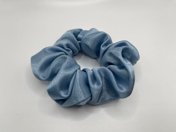 Blue Shimmer Scrunchies