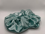 X-LARGE Teal Shimmer Scrunchies