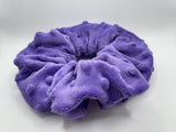 X-LARGE Purple Textured Minky Scrunchies