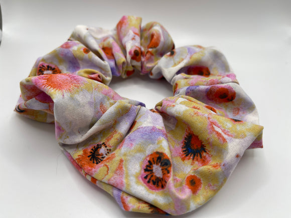 X-LARGE Watercolour Floral Scrunchies