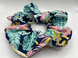 X-LARGE Exotic Floral Scrunchies