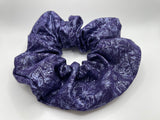 X-LARGE Blue Metallic Scrunchies